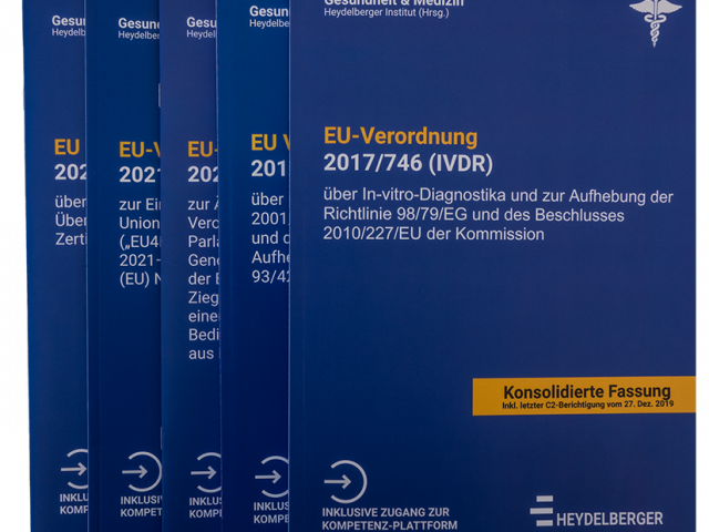 EU-Gesetzestexte im Arbeitsheft-Format – MDR & IVDR praxisnah nutzen