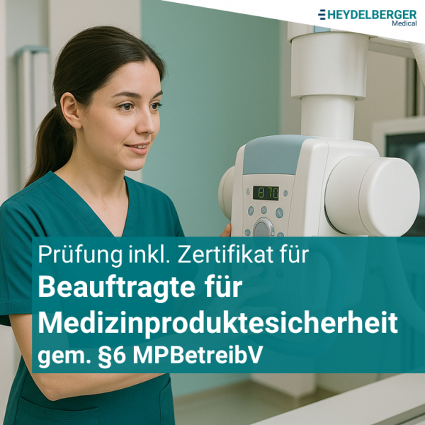 Prüfung inkl. Zertifikat für Beauftragte für Medizinproduktesicherheit