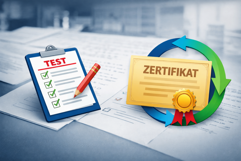 NEU: Prüfungen können jetzt wiederholt werden – ohne Risiko zum Zertifikat